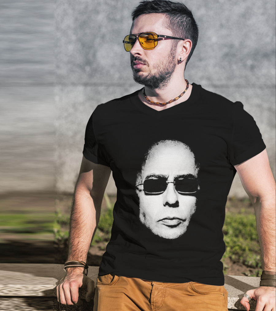 Indio Solari Redonditos De Ricota Bald Sunglasses Face T-Shirt