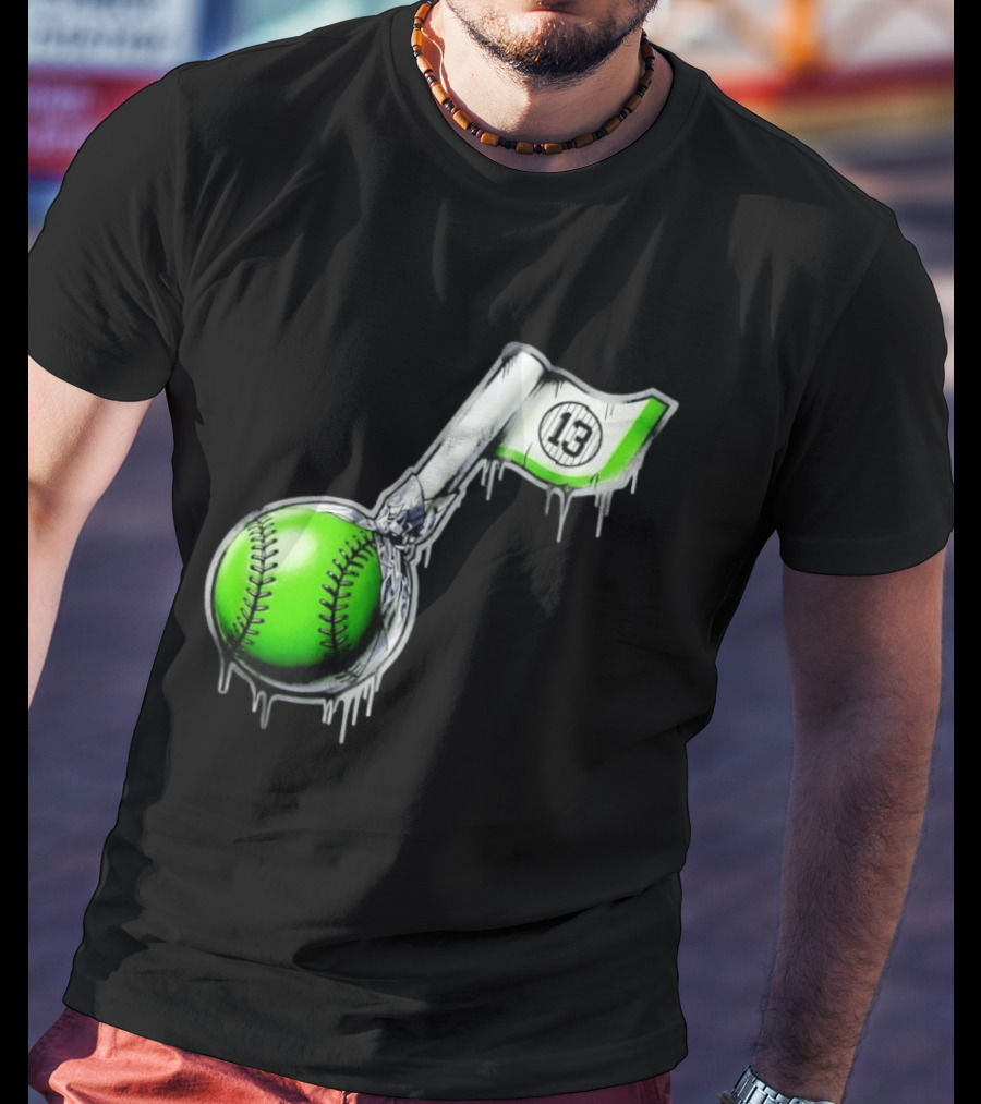 Jazz Chisholm Jr. New York Yankees Lollipop Baseball 13 T-Shirt