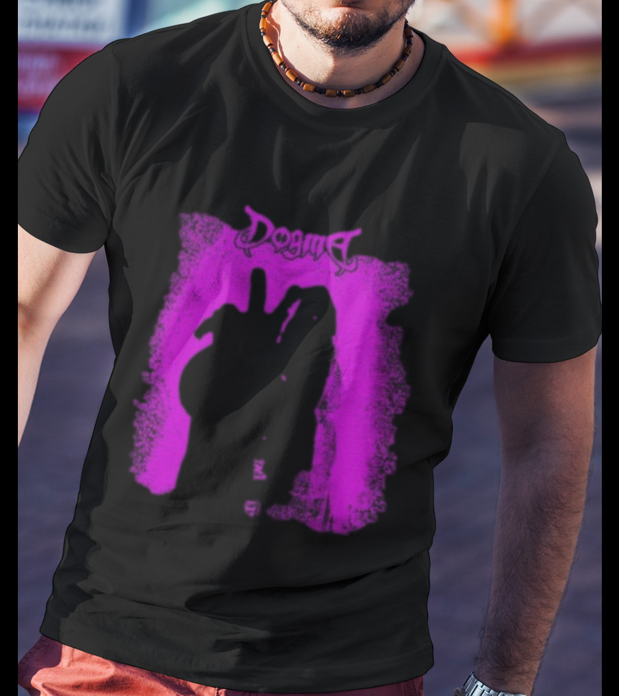 Dogma My Matricidal Purple Gothic Text With Pink Grunge Frame T-Shirt