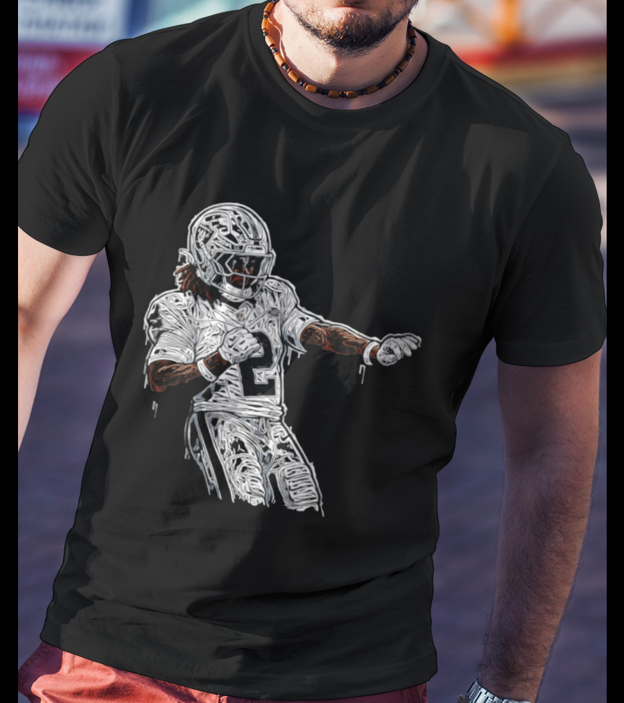 Las Vegas Raiders Ashton Jeanty 2 Football Player T-Shirt