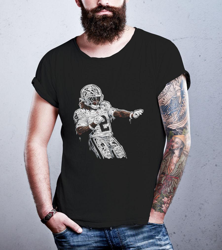 Las Vegas Raiders Ashton Jeanty 2 Football Player T-Shirt