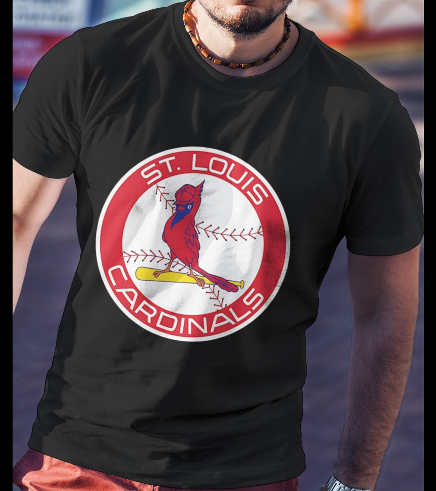 St. Louis Cardinals 2026 Baseball Bird Bat Red Circle T-Shirt