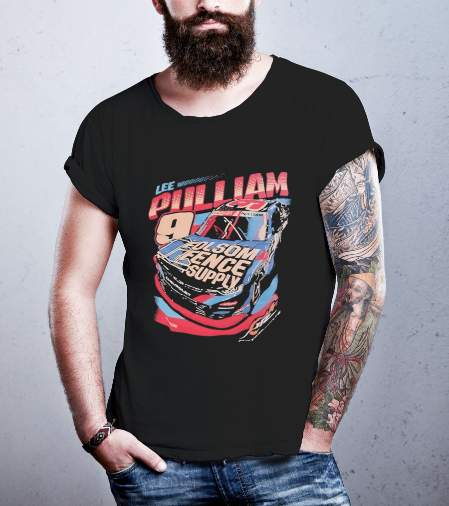 Lee Pulliam 9 Chevrolet NASCAR Folsom Fence Supply Racing T-Shirt