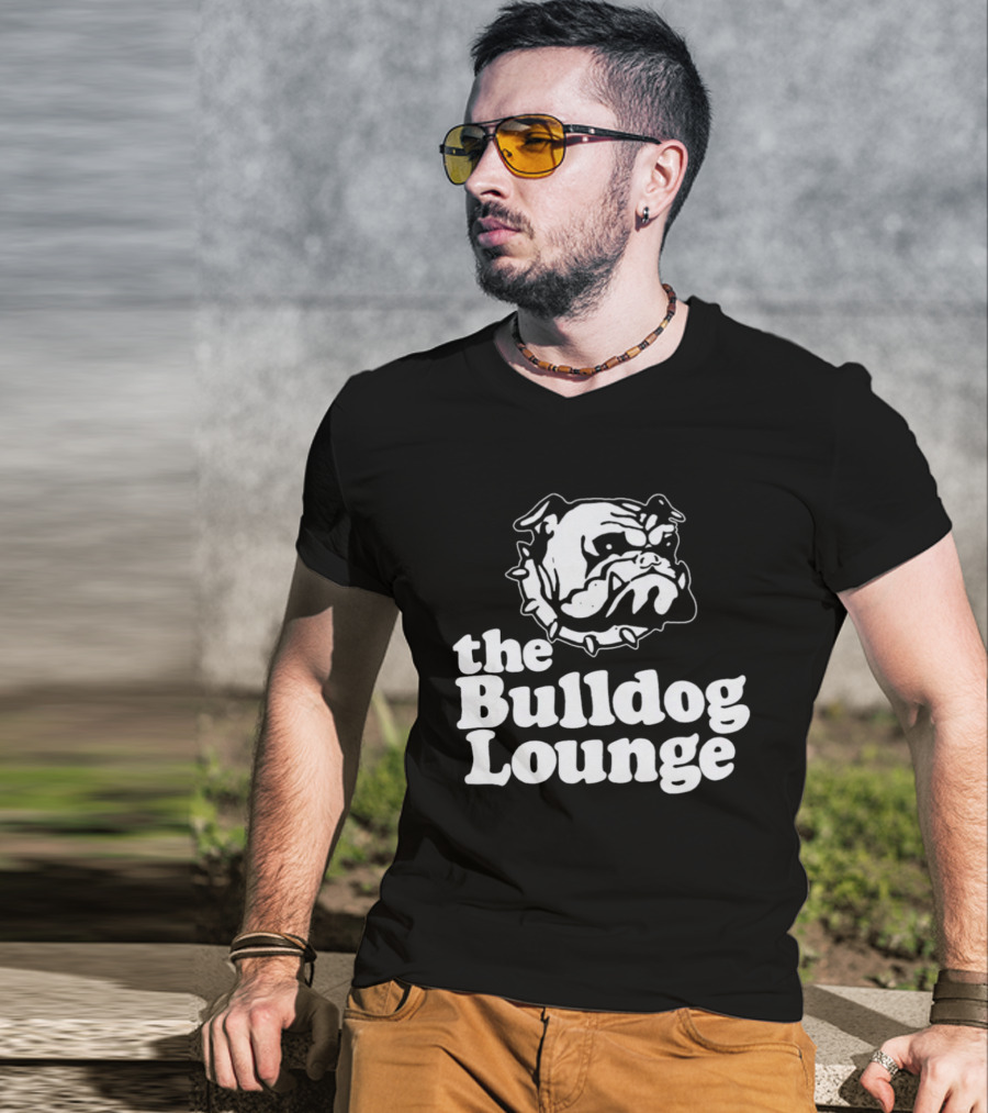 The Bulldog Lounge Dog Lover Bar Pub T-Shirt
