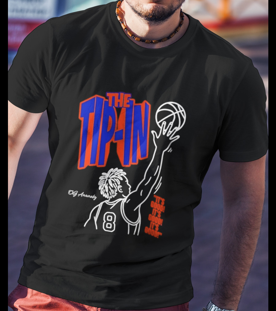 The Tip In OG Anunoby New York Knicks 2026 NBA Champs Basketball Player 8 T-Shirt
