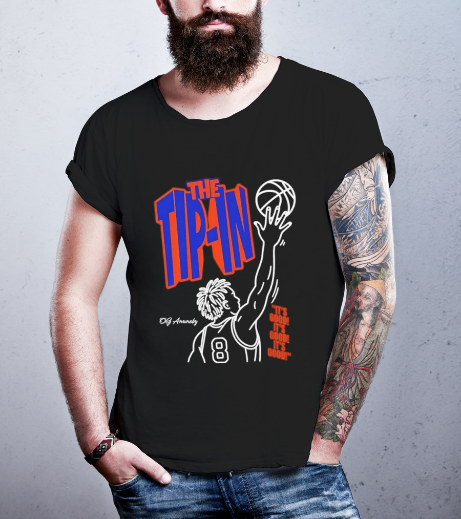The Tip In OG Anunoby New York Knicks 2026 NBA Champs Basketball Player 8 T-Shirt