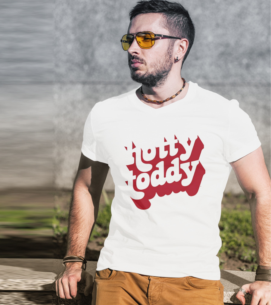 Hotty Toddy Text Art With Distinctive Red Lettering T-Shirt