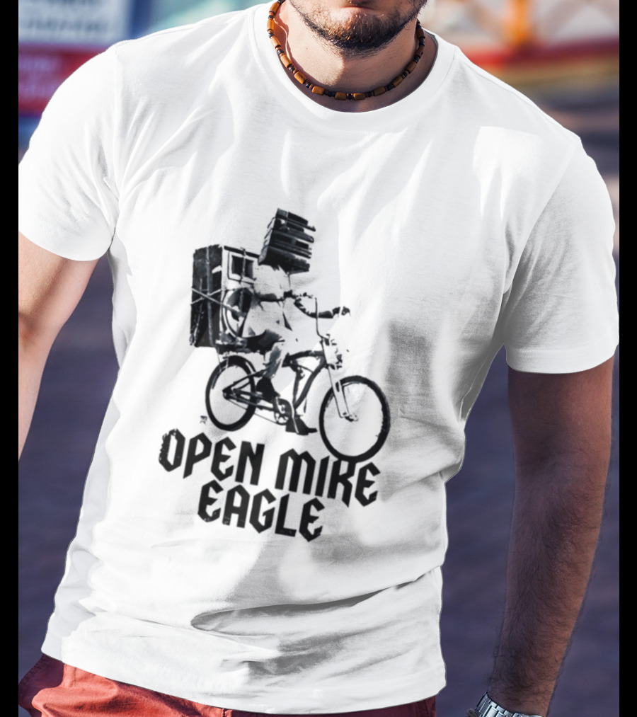 Open Mike Eagle Bicycle Art Hip Hop Alternative Rap T-Shirt