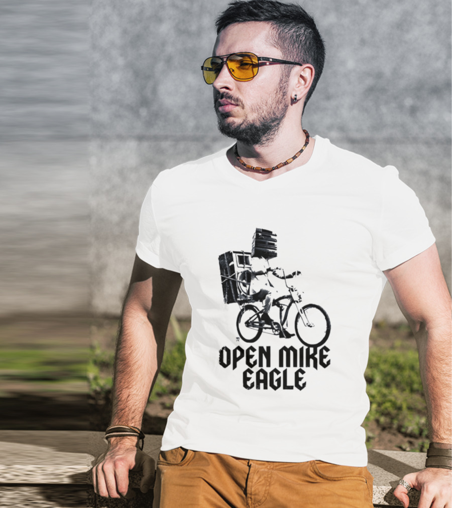 Open Mike Eagle Bicycle Art Hip Hop Alternative Rap T-Shirt