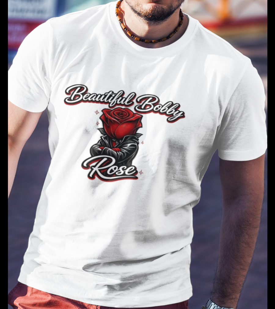 Beautiful Bobby Rose Red Flower T-Shirt