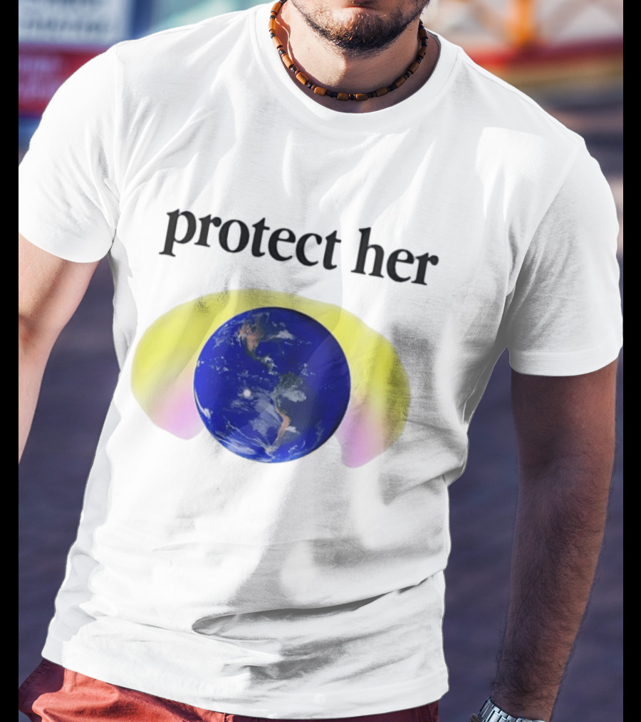 Protect Her Earth Environmental Awareness Planet Guardians T-Shirt