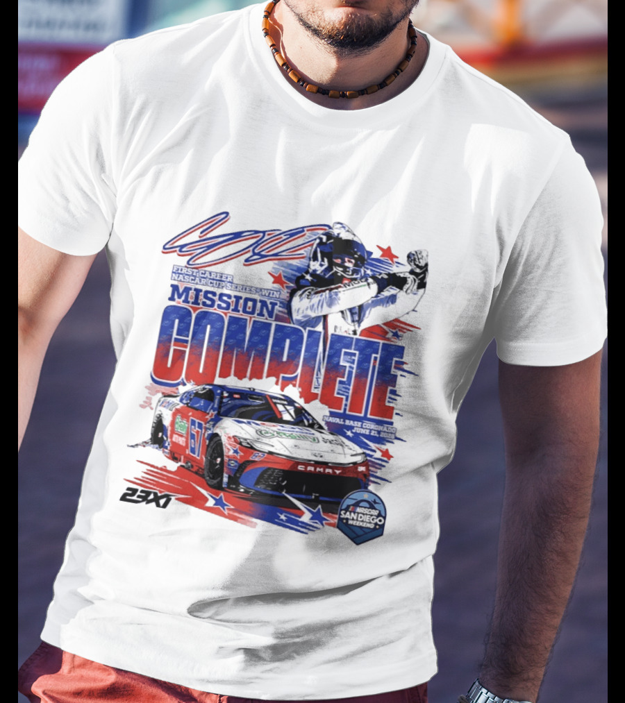NASCAR San Diego 2023 First Career Cup Series Win Mission Complete T-Shirt