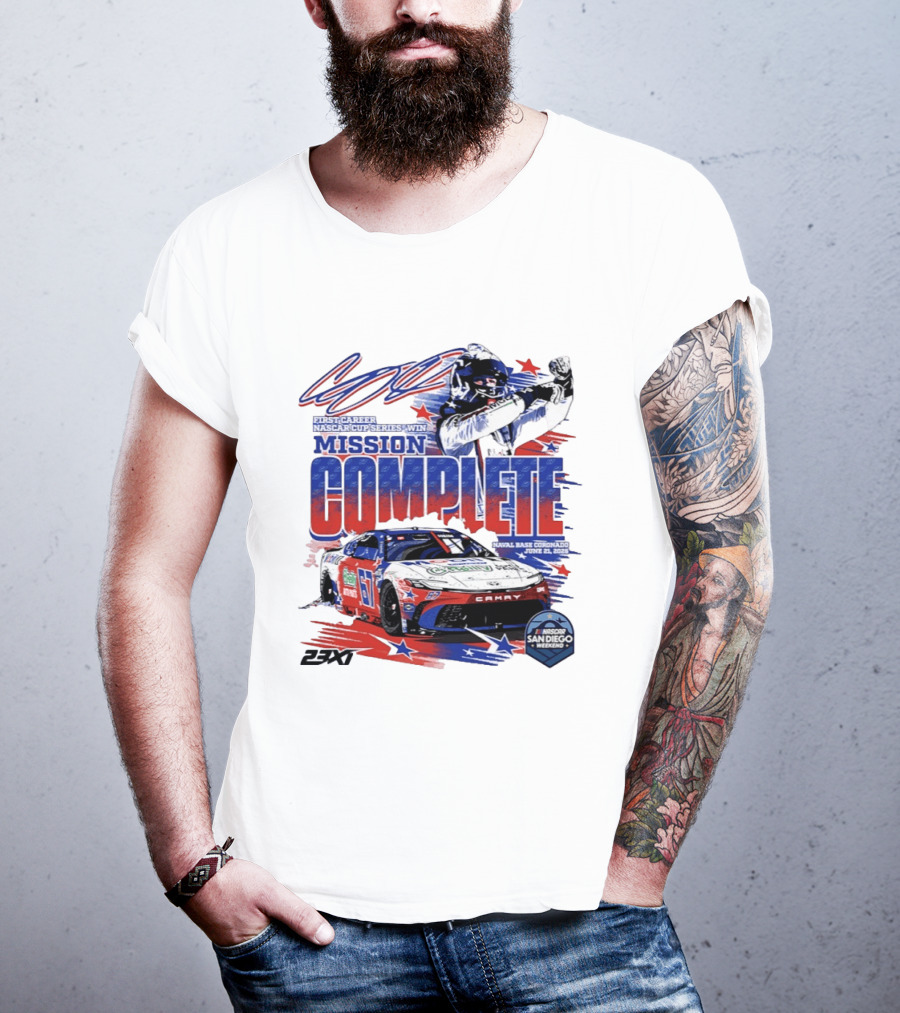NASCAR San Diego 2023 First Career Cup Series Win Mission Complete T-Shirt