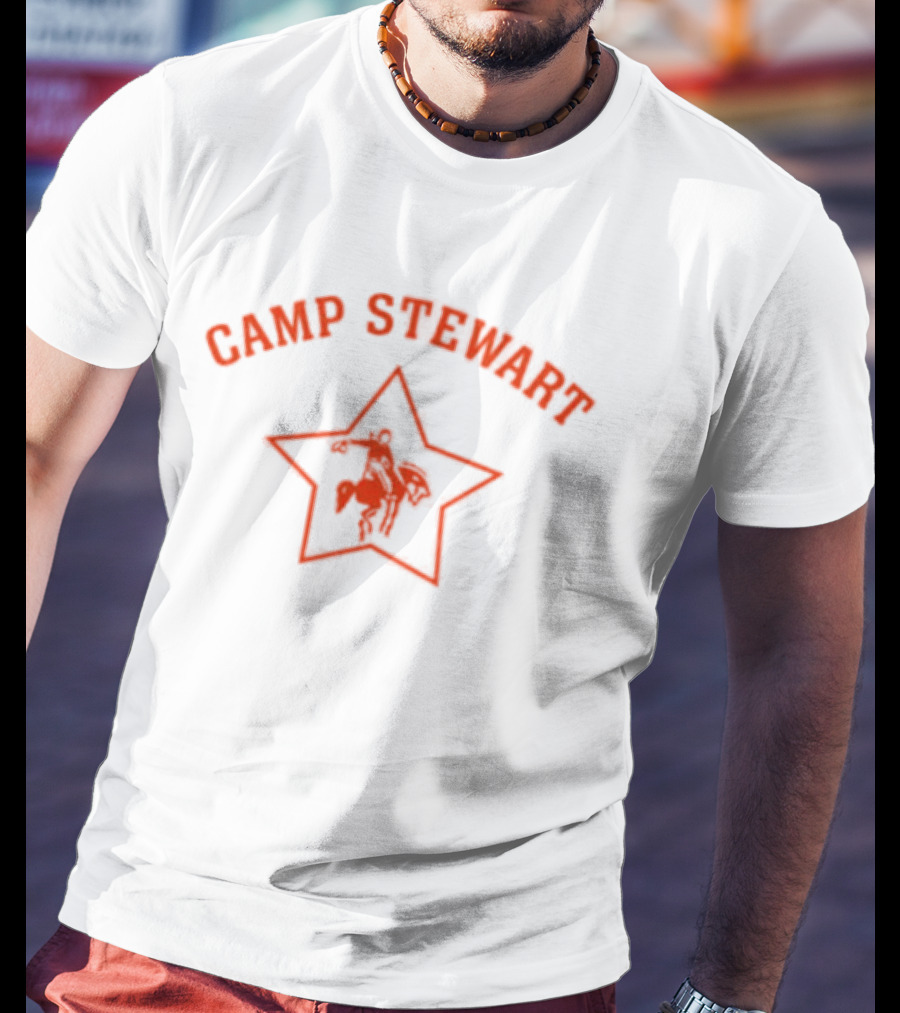 Camp Stewart Star Design With Horse T-Shirt