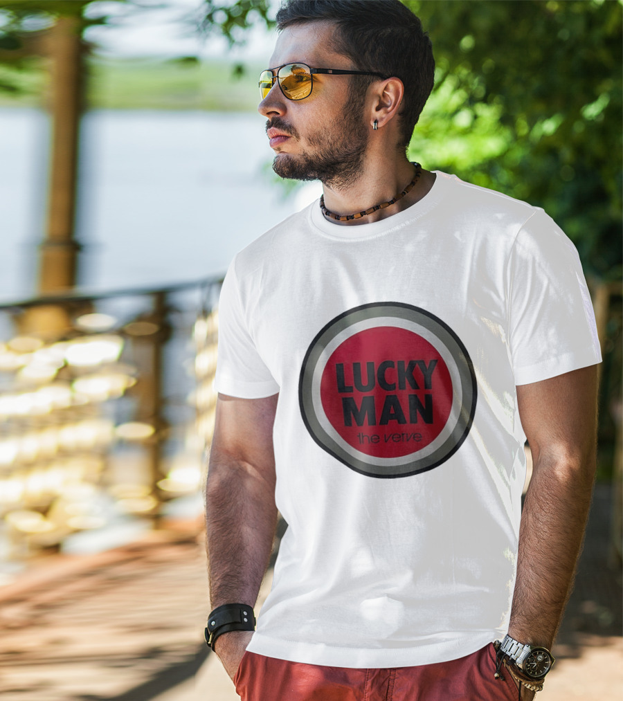 The Verve Lucky Man Red Circle T-Shirt