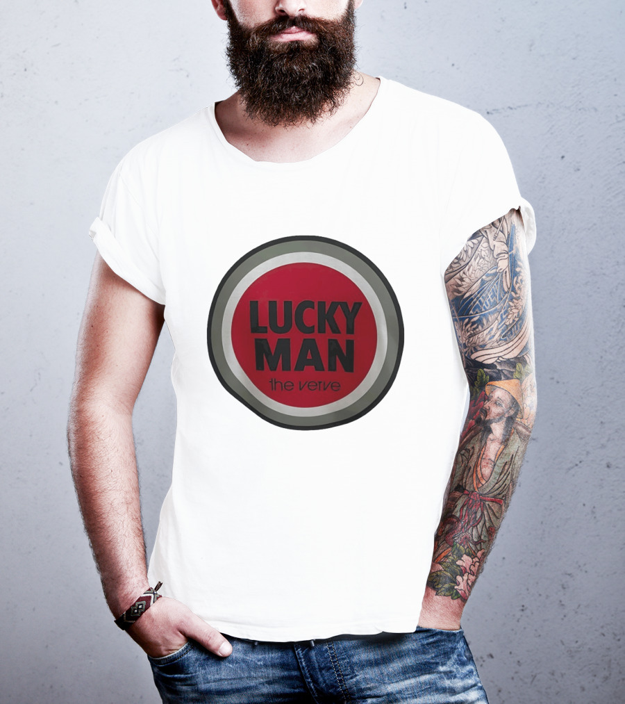 The Verve Lucky Man Red Circle T-Shirt