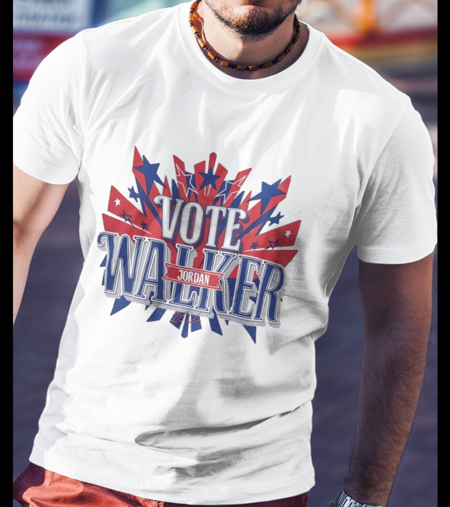 Vote Walker Jordan Patriotic Stars And Stripes T-Shirt