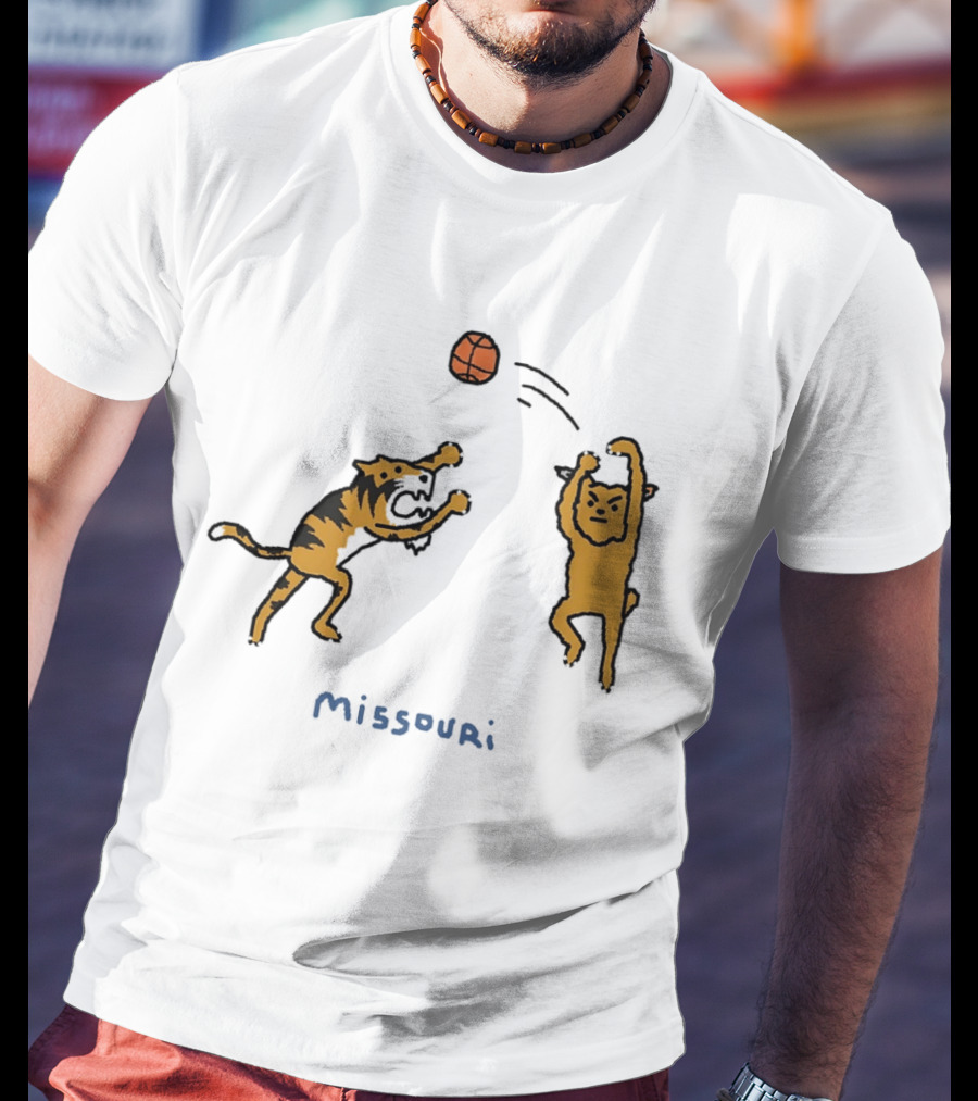 Kentucky Wildcats Vs Missouri Tigers Basketball 2026 SEC Matchup Cartoon T-Shirt