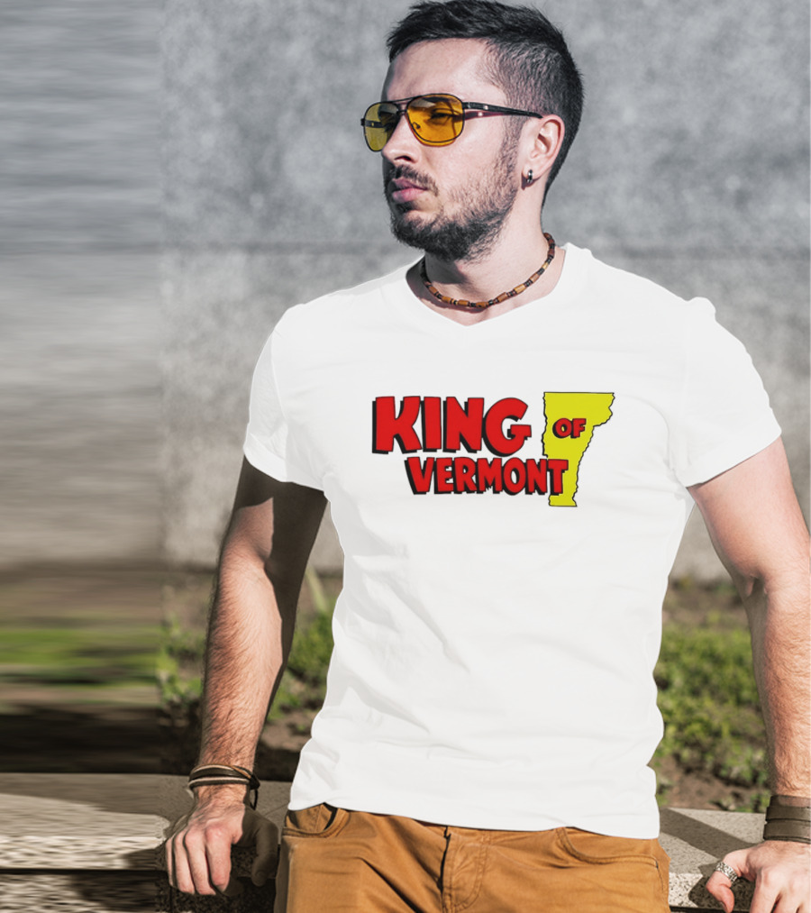 KING OF VERMONT Map T-Shirt