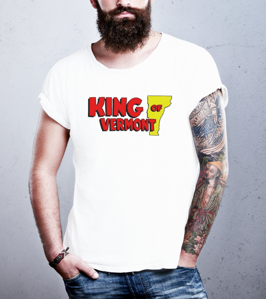 KING OF VERMONT Map T-Shirt