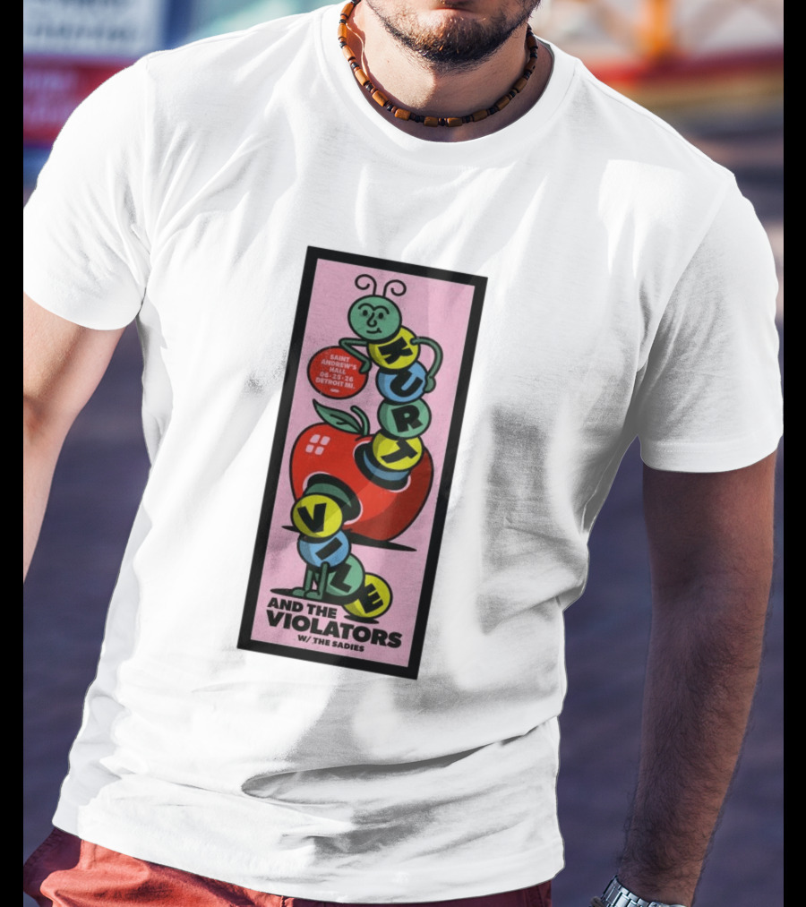 Kurt Vile And The Violators June 25 2026 Saint Andrew's Hall Detroit MI With The Sadies T-Shirt