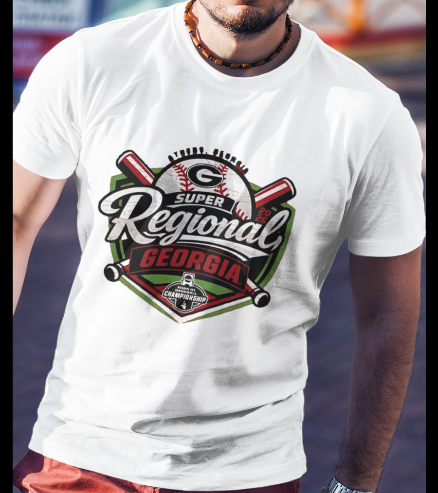 Georgia Bulldogs Baseball Super Regional Championship Athens 2026 T-Shirt