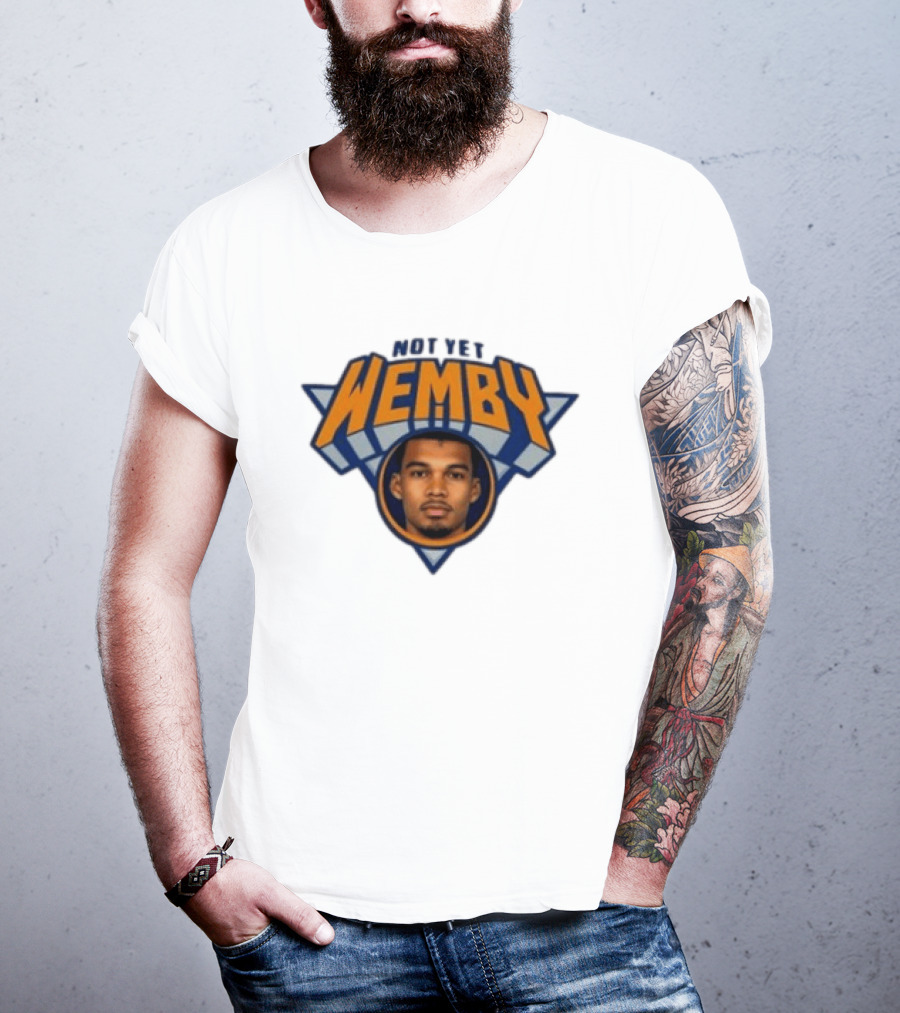 San Antonio Spurs Victor Wembanyama Not Yet Wemby NBA T-Shirt