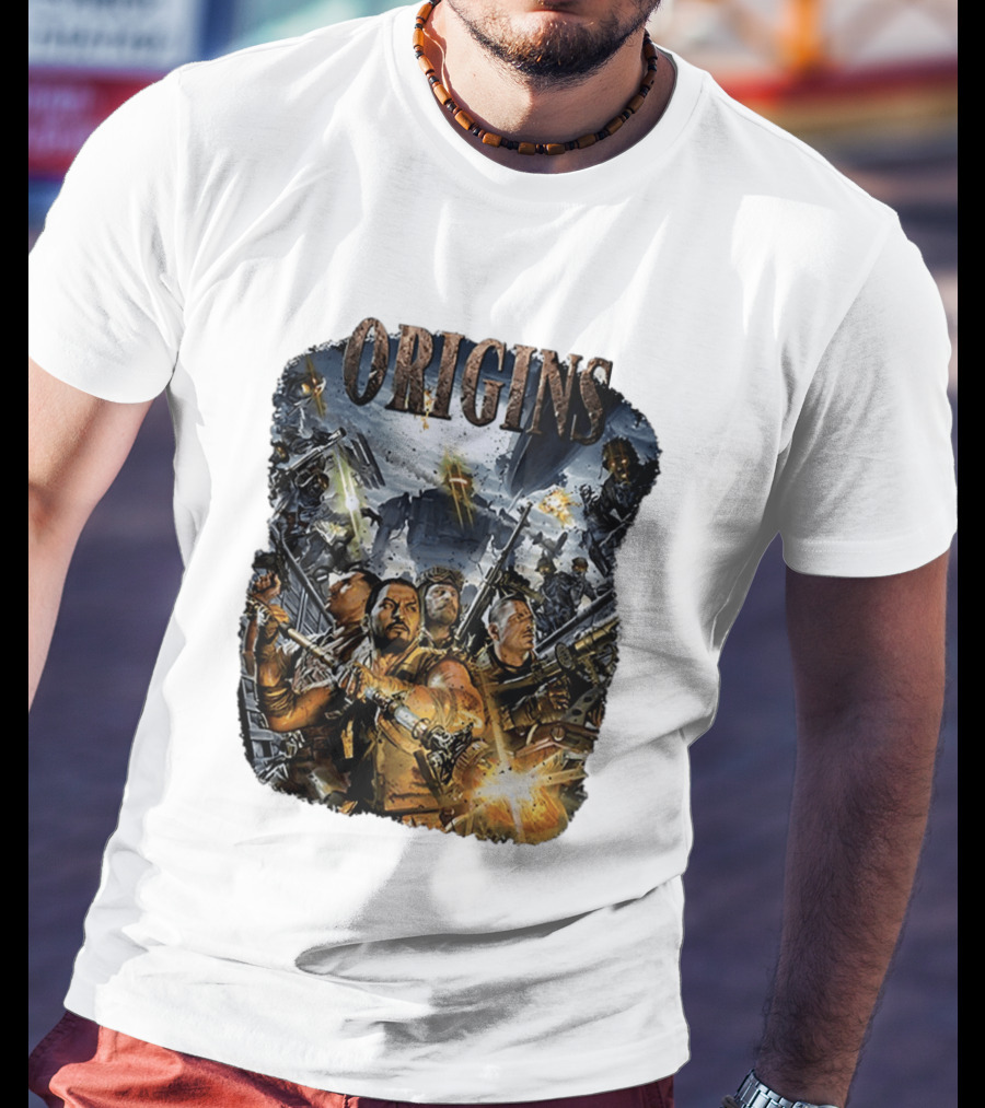 Origins Call Of Duty Zombies Tank Dempsey Nikolai Belinski Takeo Masaki Edward Battle Scene T-Shirt