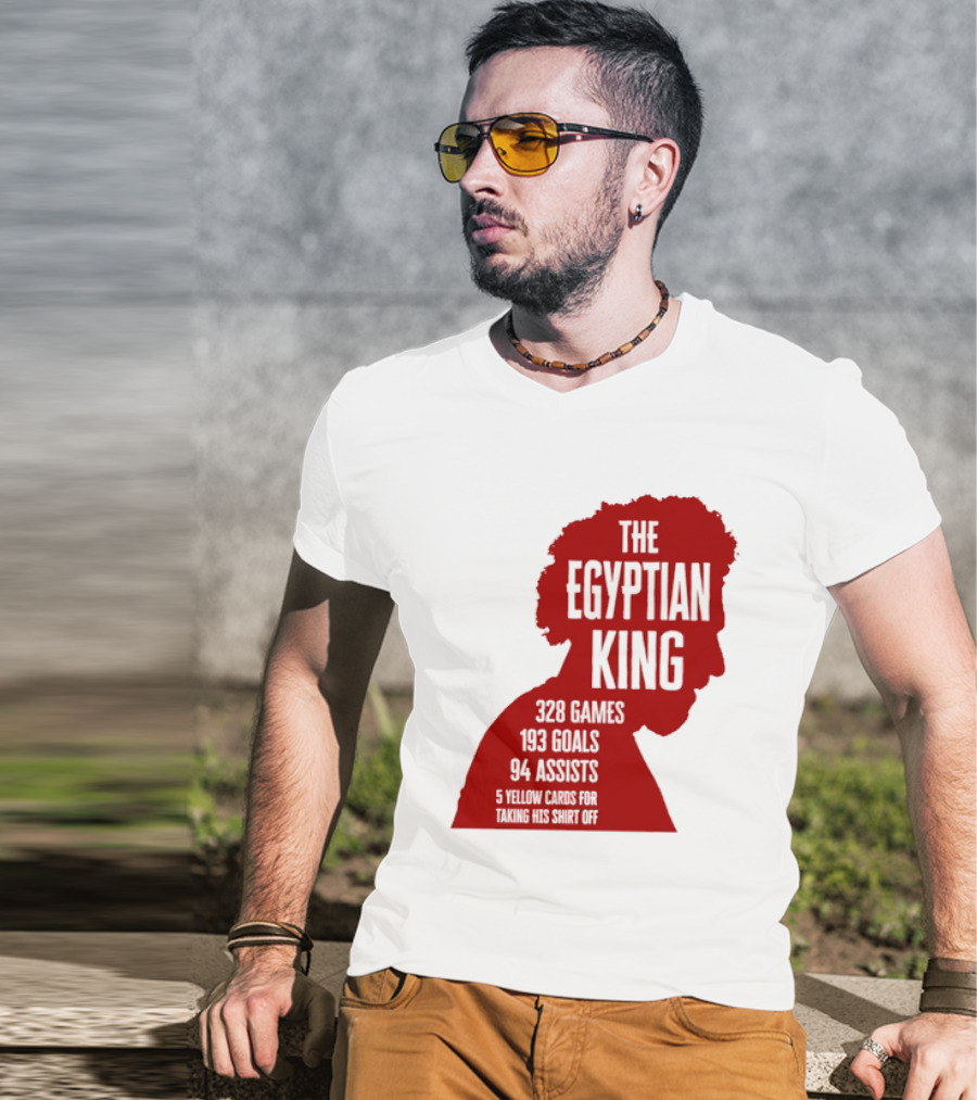 The Egyptian King Mohamed Salah 328 Games 159 Goals 94 Assists Liverpool FC Stats T-Shirt