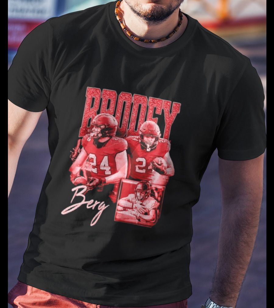 Brodey Berg Football 24 Player Athlete Sports T-Shirt