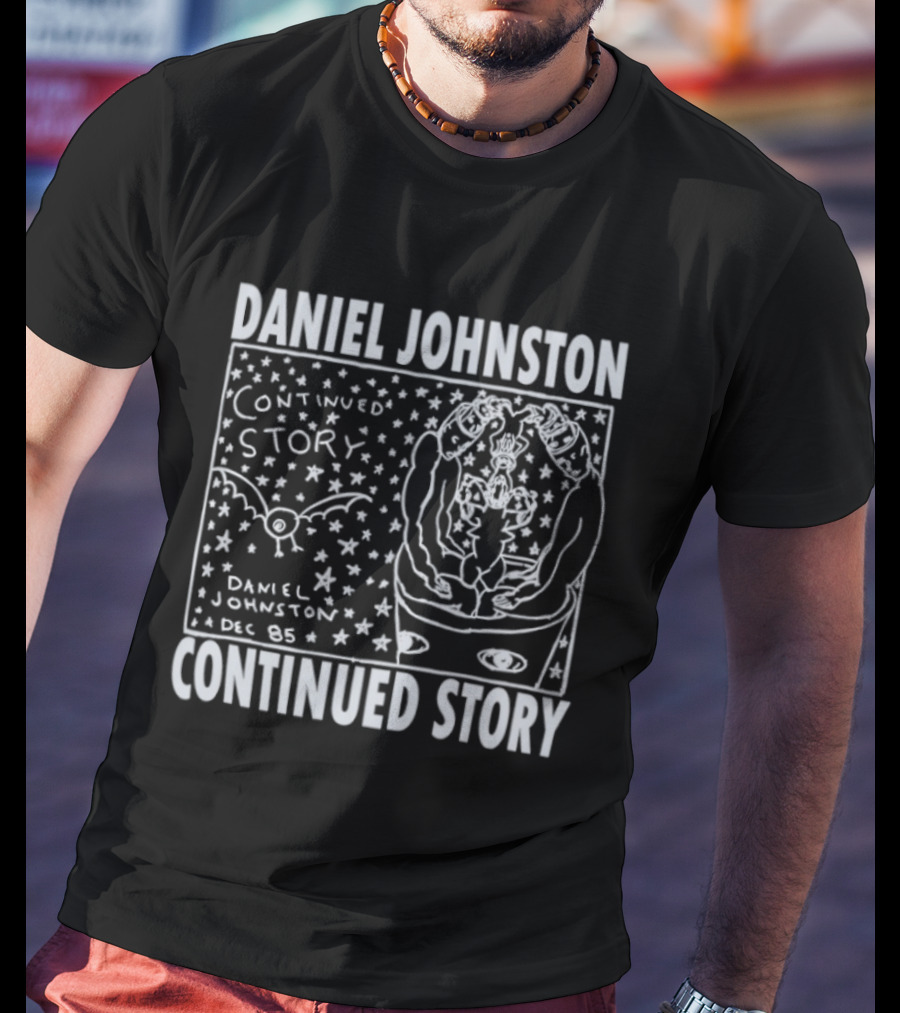 Daniel Johnston Continued Story December 1985 Starry T-Shirt