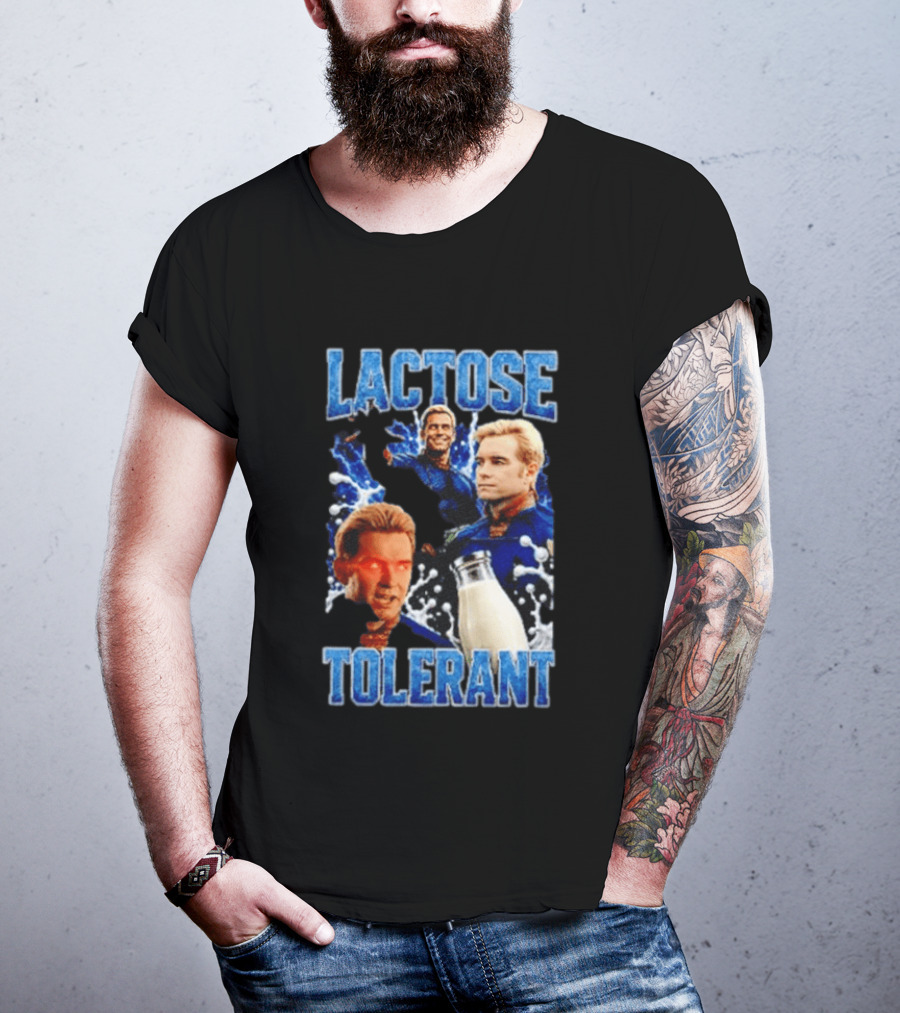 Lactose Tolerant Homelander Milk Meme T-Shirt