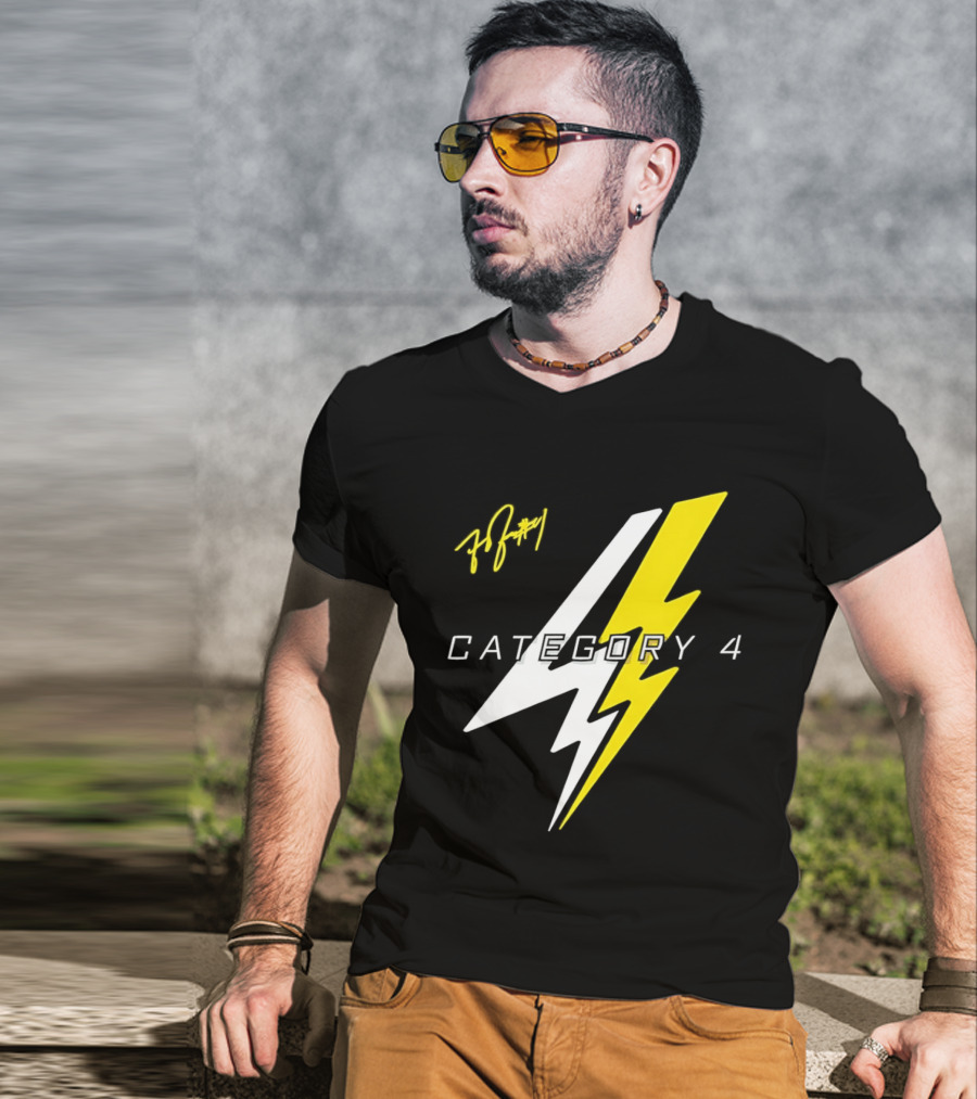 LSU Tigers Flau'jae Johnson Category 4 Lightning Bolt Signature T-Shirt