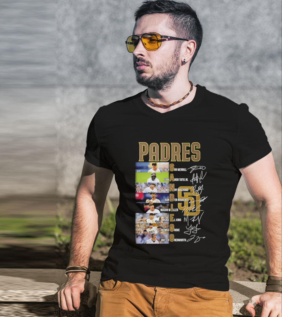 San Diego Padres Fernando Tatis Jr Manny Machado Xander Bogaerts Joe Musgrove Baseball T-Shirt