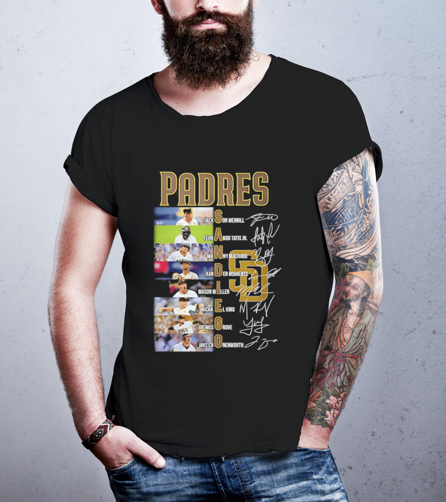 San Diego Padres Fernando Tatis Jr Manny Machado Xander Bogaerts Joe Musgrove Baseball T-Shirt