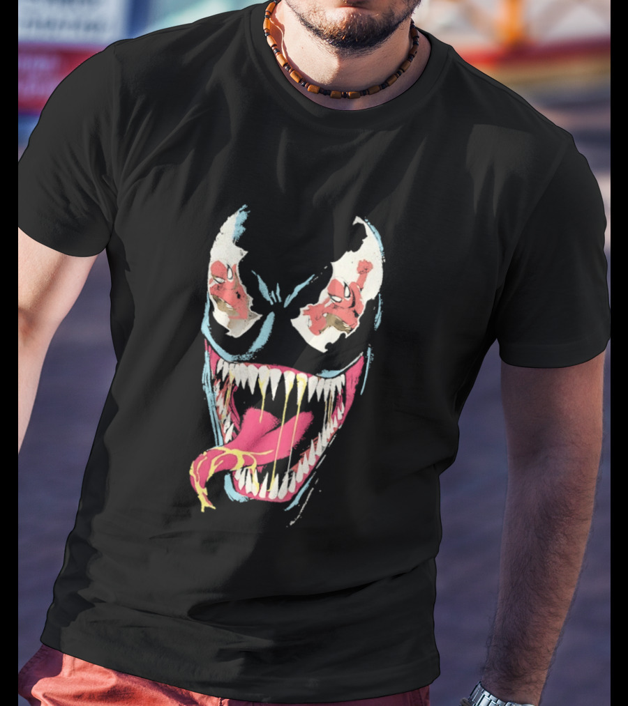 Marvel Venom Spider Man Reflection In The Eyes T-Shirt