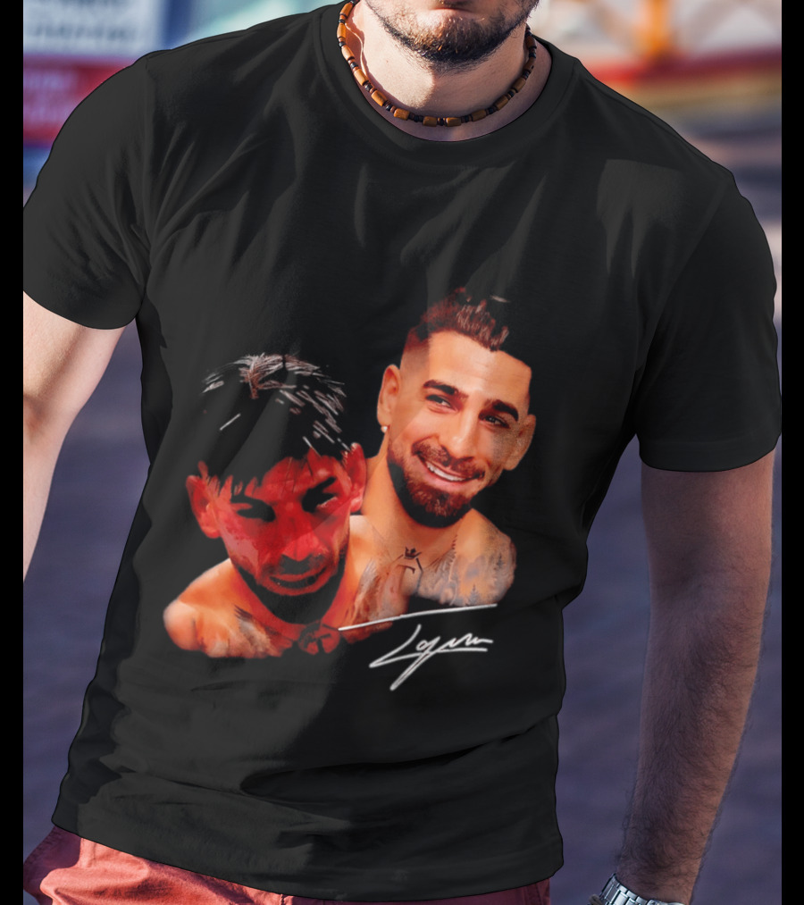 Ilia Topuria UFC Smiley Face And Bleeding Face Signature T-Shirt