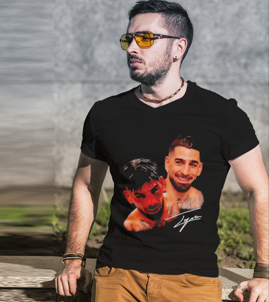 Ilia Topuria UFC Smiley Face And Bleeding Face Signature T-Shirt
