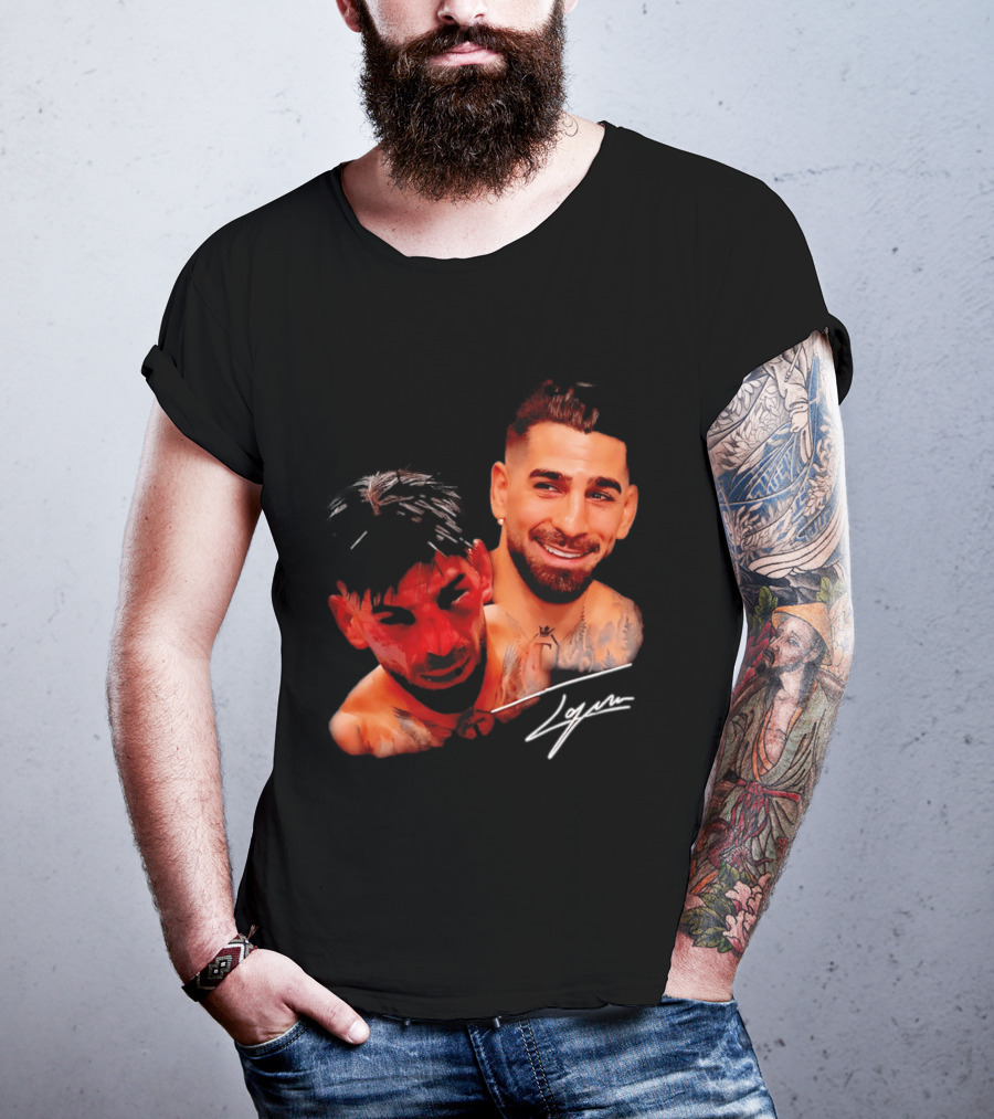 Ilia Topuria UFC Smiley Face And Bleeding Face Signature T-Shirt