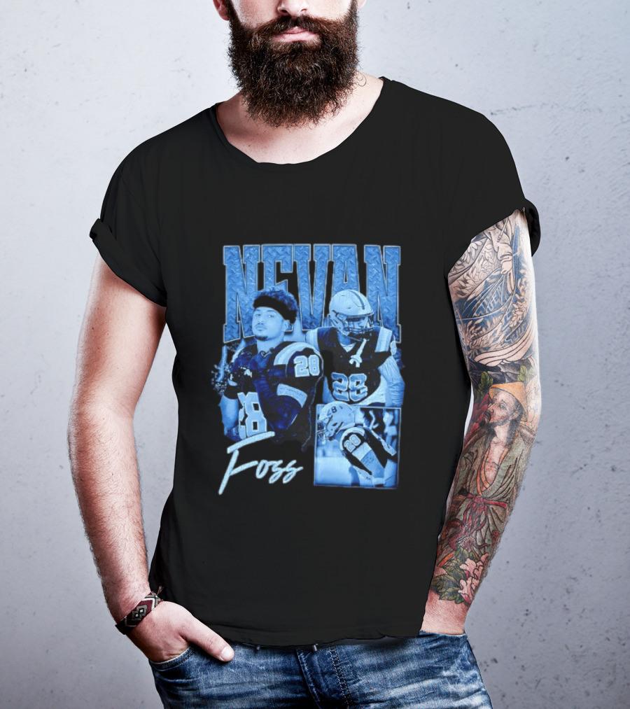 Nevan Foss Number 28 Football Athlete Sports Jersey T-Shirt