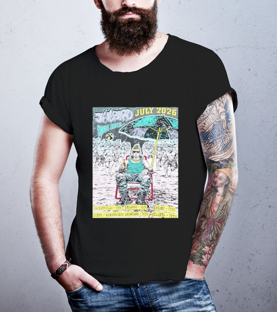 Jailbird Heads South July 2026 Tour Jacksonville Orlando Miami Tampa Atlanta T-Shirt