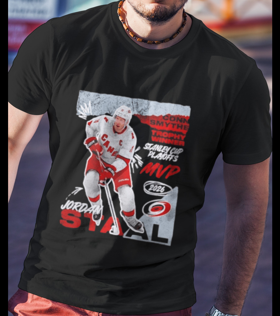 Jordan Staal Carolina Hurricanes Conn Smythe Trophy Winner 2026 Stanley Cup Playoffs MVP 2021 T-Shirt