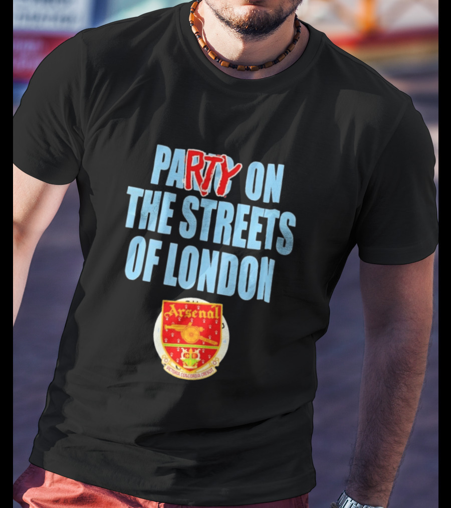 Arsenal Football Club Party On The Streets Of London T-Shirt