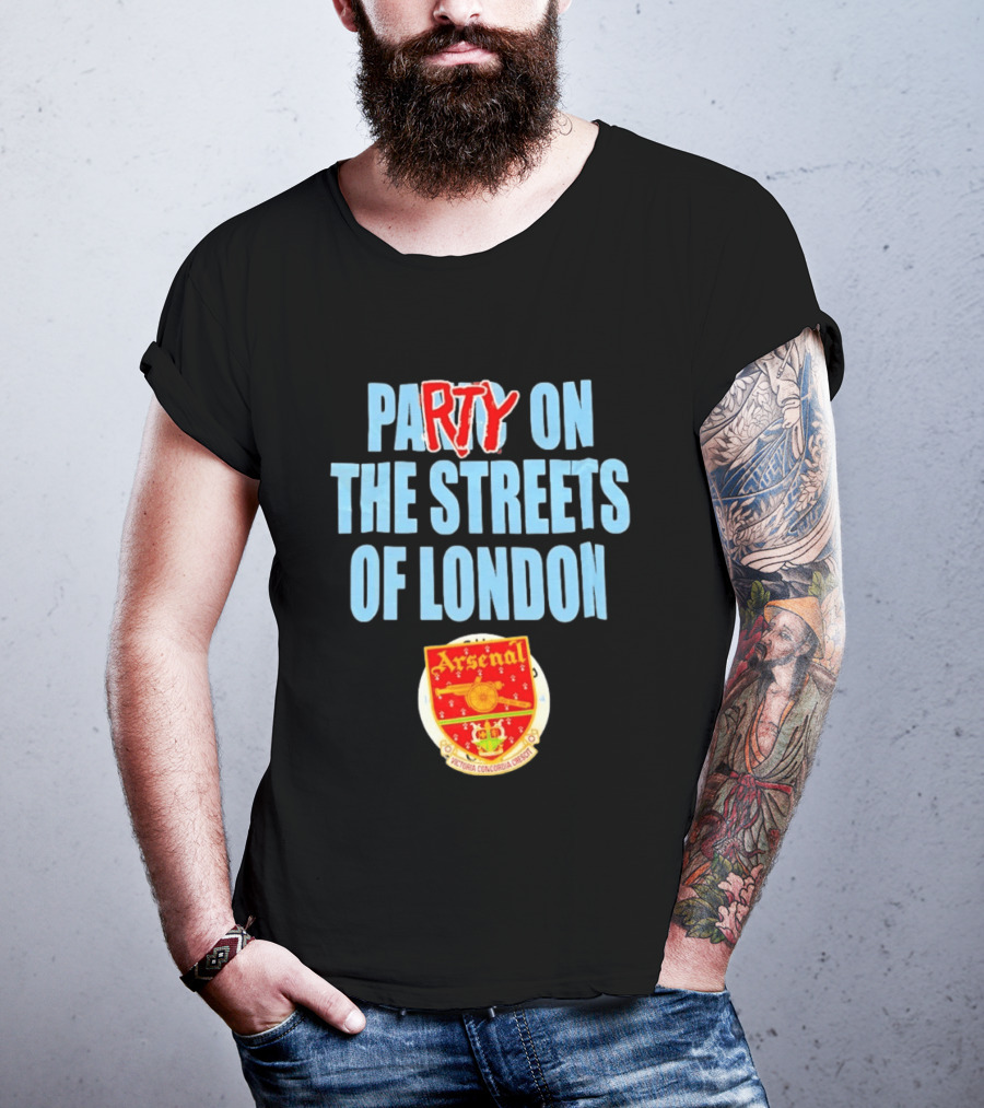 Arsenal Football Club Party On The Streets Of London T-Shirt