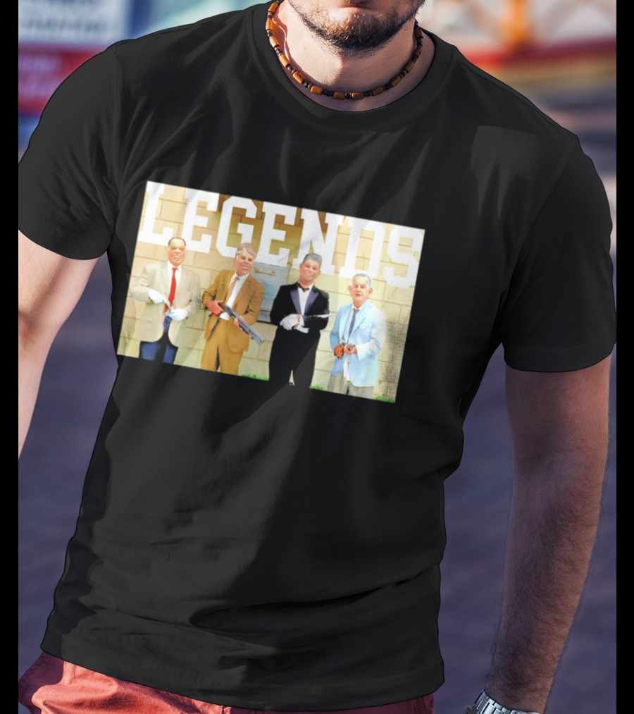LEGENDS Ex Presidents Point Break Presidential Masks T-Shirt