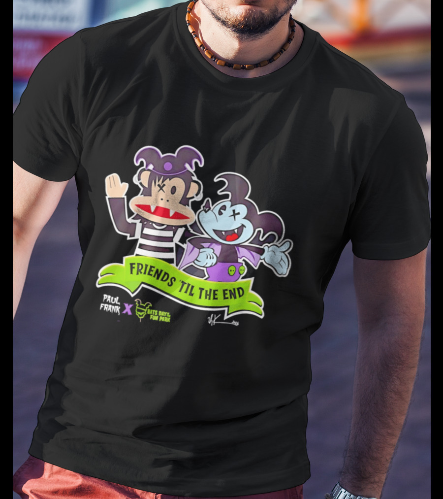Paul Frank Bats Day Characters Friends Till The End Collaboration T-Shirt