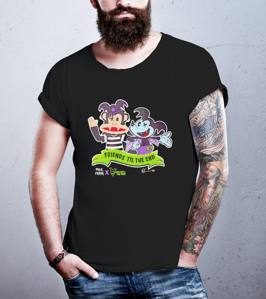 Paul Frank Bats Day Characters Friends Till The End Collaboration T-Shirt