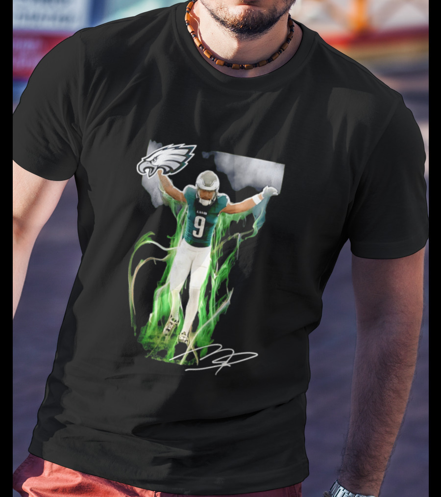 Philadelphia Eagles Makai Lemon Number 9 Rookie Legacy NFL Football Player Celebration T-Shirt