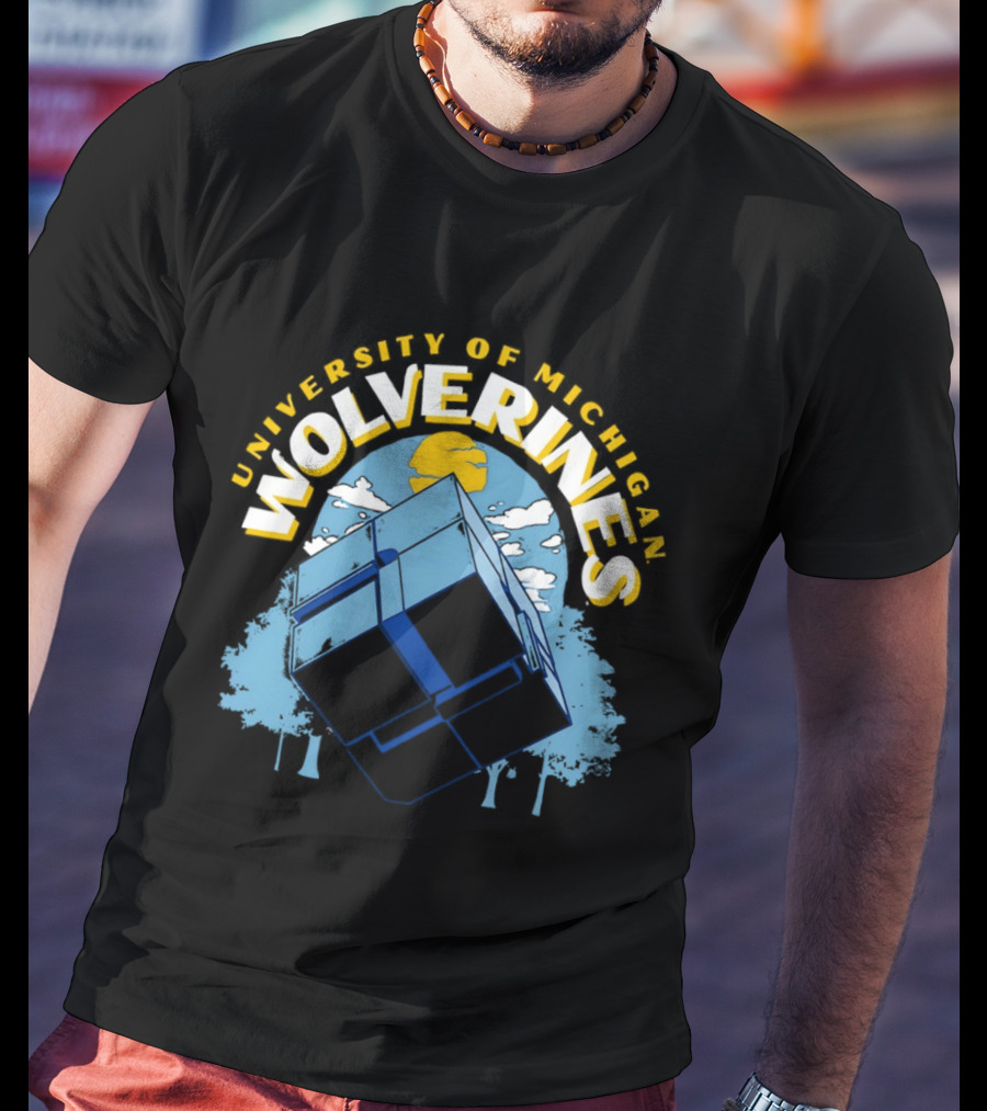 University Of Michigan Wolverines Rubik's Cube Puzzle Logic Theory T-Shirt