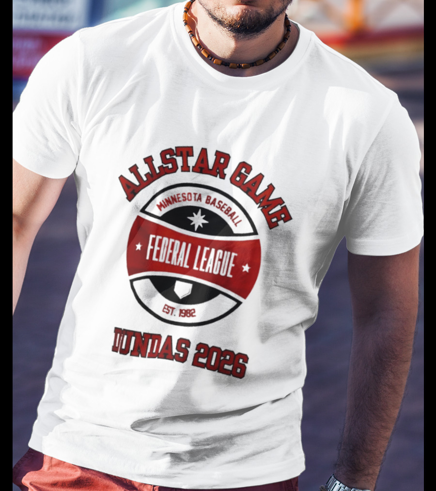 Allstar Game Minnesota Baseball Federal League Est 1982 Dundas 2026 T-Shirt